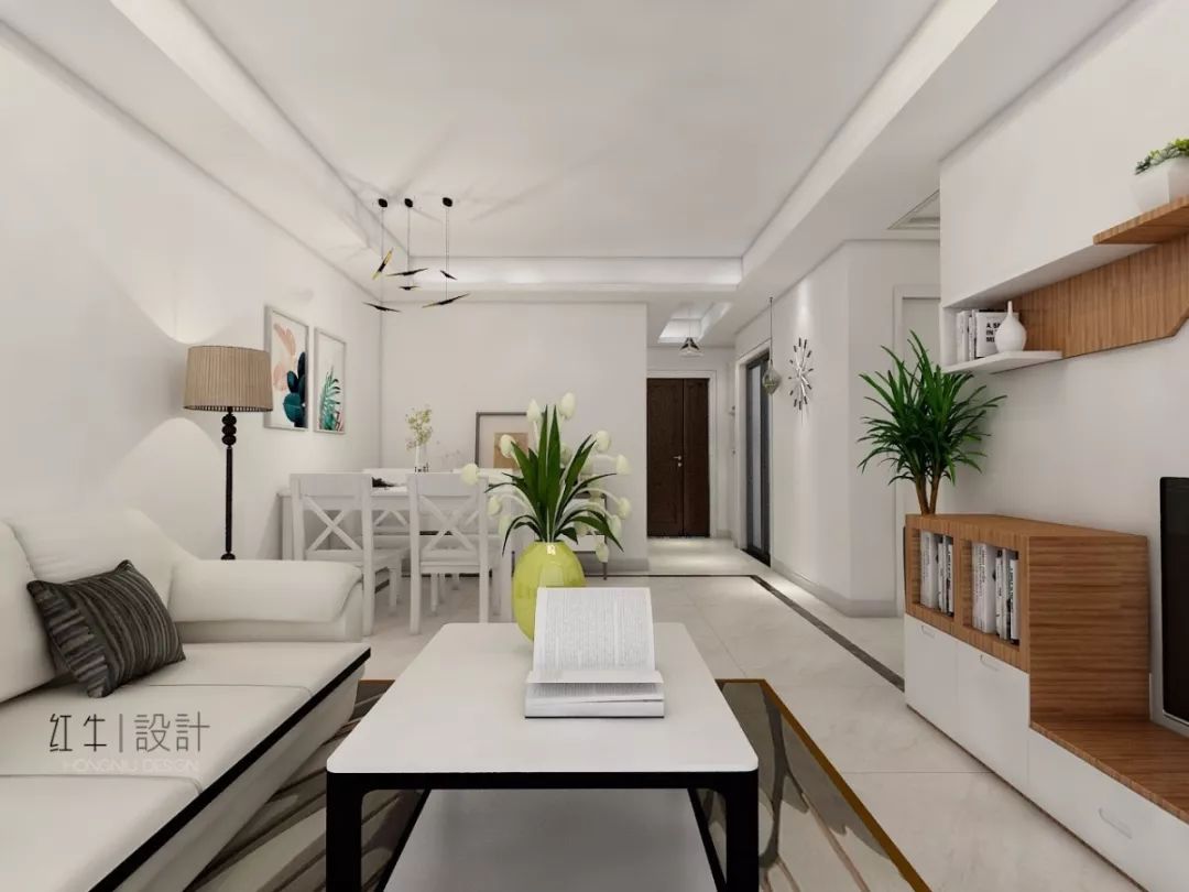 南京四季金輝90平米現(xiàn)代簡約風(fēng)格裝修 跳躍色彩讓空間更靈動03