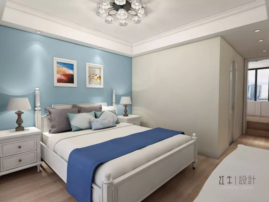 南京燕江府125㎡地中海風(fēng)格 主打藍白的浪漫情懷08