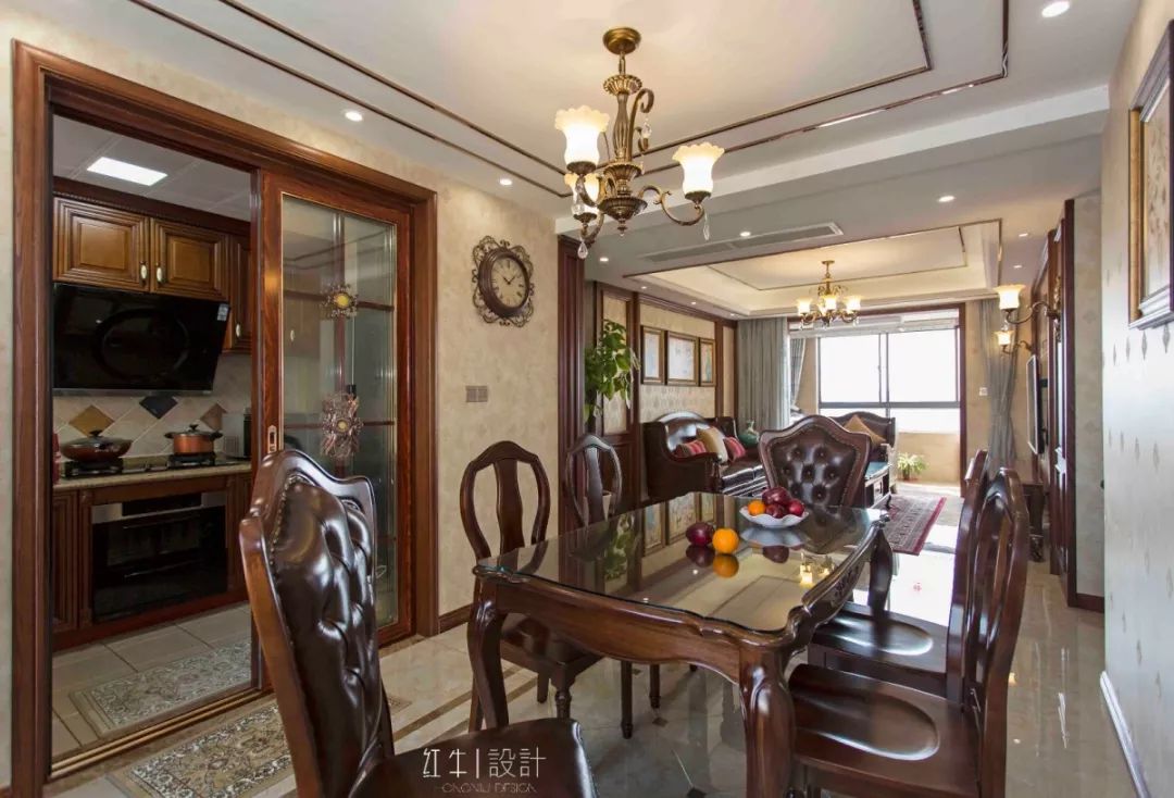 南京旭日愛(ài)上城115平米簡(jiǎn)美風(fēng)格裝修 喜歡深色家具的看過(guò)來(lái)03