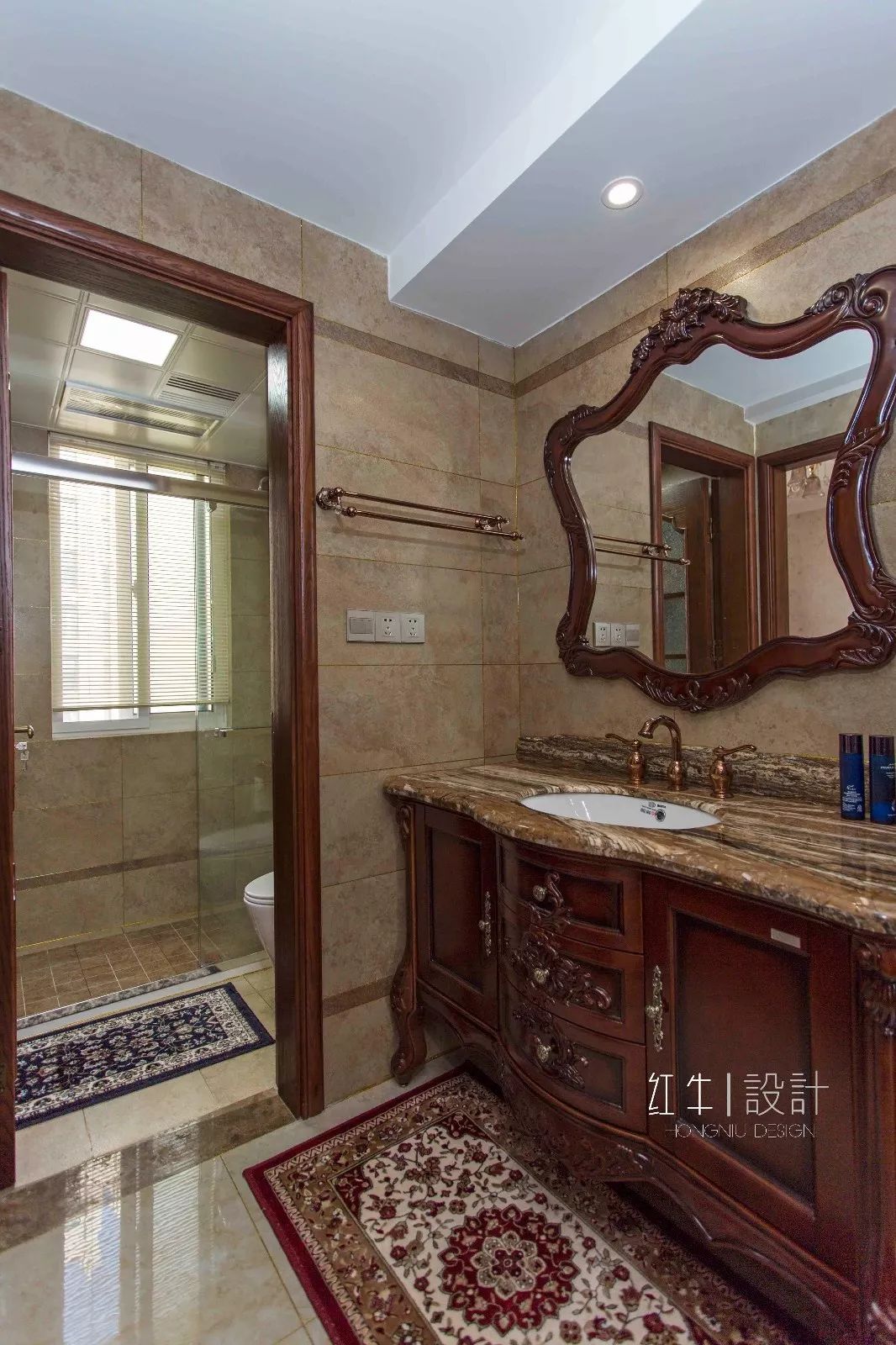 南京旭日愛(ài)上城115平米簡(jiǎn)美風(fēng)格裝修 喜歡深色家具的看過(guò)來(lái)07