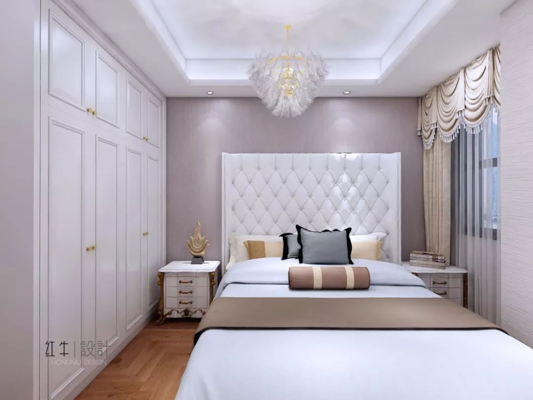 南京紫金未來城140平米簡約法式風格裝修 古典和現(xiàn)代的結合07