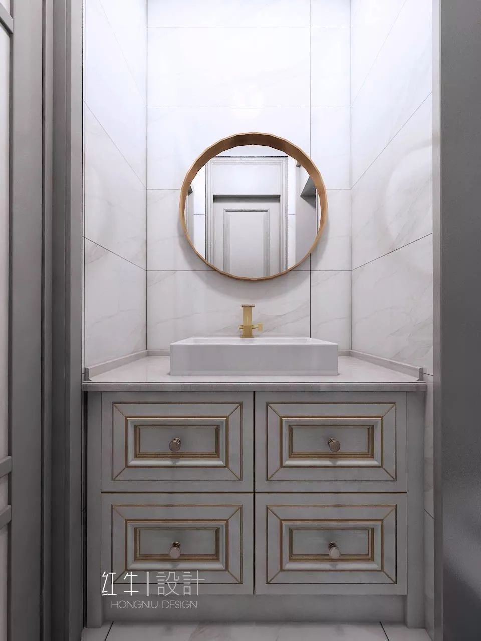 南京紫金未來城140平米簡約法式風格裝修 古典和現(xiàn)代的結合09