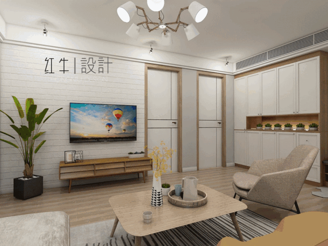 南京九龍雅苑92平米北歐風格裝修 空間氣氛營造者01