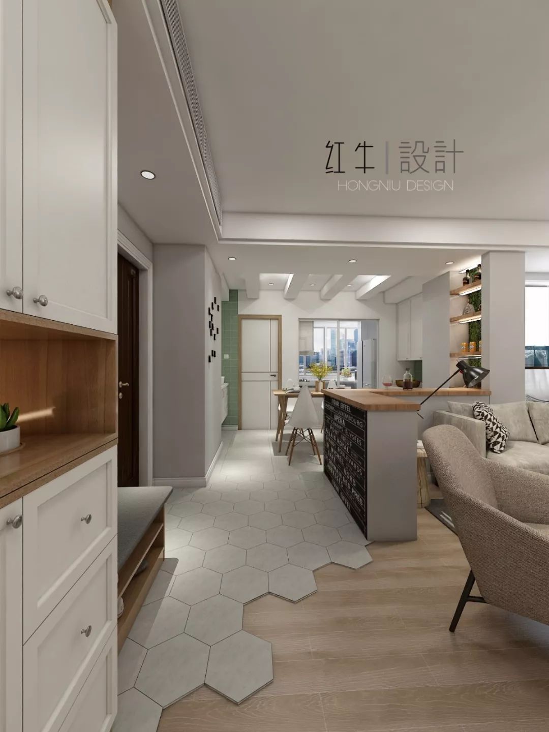 南京九龍雅苑92平米北歐風格裝修 空間氣氛營造者04