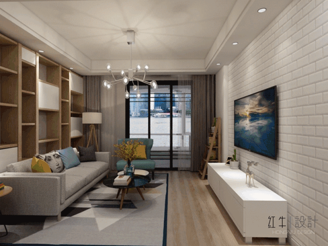 南京威尼斯水城89平米北歐風(fēng)格裝修 舒適溫馨之家01