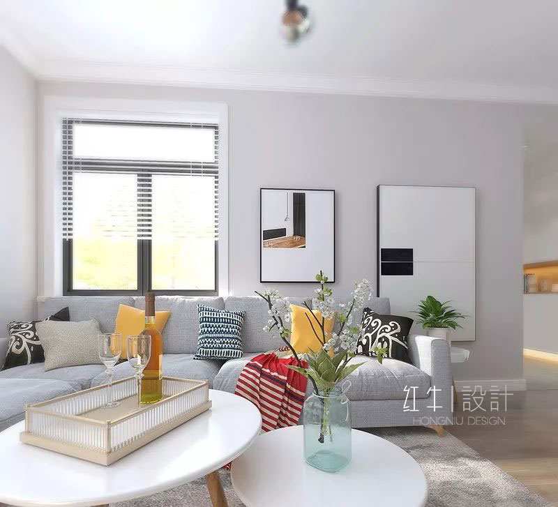 水印_紅牛設(shè)計_南京平治南苑85平米北歐風(fēng)格裝修--三口之家的溫馨居室03