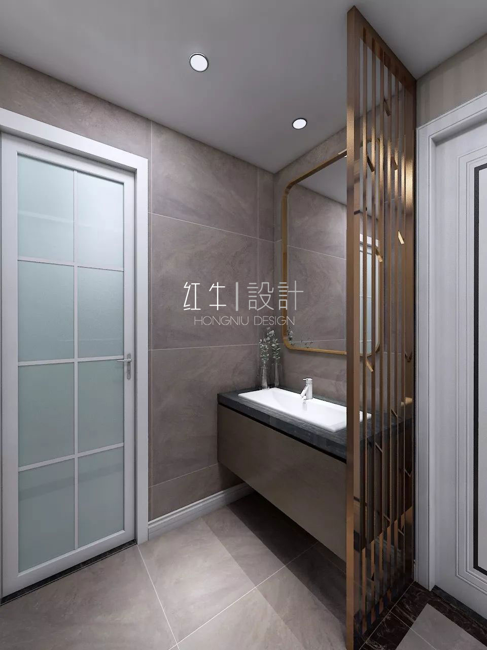 南京保利國際社區(qū)95平米現(xiàn)代簡(jiǎn)約風(fēng)格裝修08衛(wèi)生間干區(qū)_水印