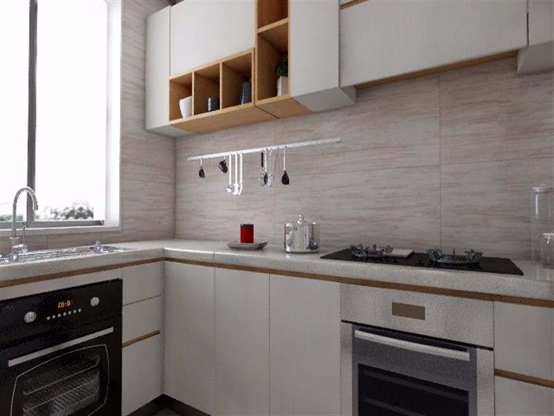 南京保利國際社區(qū)115平米簡約美式風(fēng)格裝修06廚房_水印