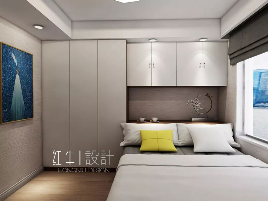 南京保利國際社區(qū)142平米現(xiàn)代簡(jiǎn)約風(fēng)格裝修07次臥_水印