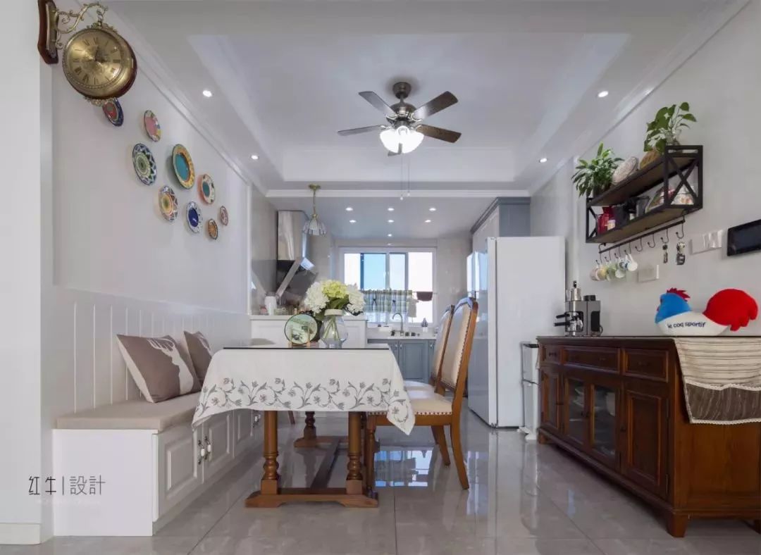 南京140平精裝房拆了重裝，改造出溫馨簡(jiǎn)美風(fēng)之家！13餐廳改造后