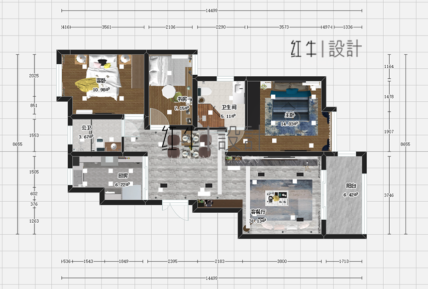 水印860x580_余瑋_南京市浦口區(qū)融僑觀邸106㎡現(xiàn)代風(fēng)格裝修_原始圖