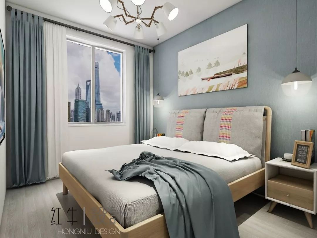 南京老房翻新--“能住”與“好住”之間，就差這點(diǎn)改變！15改造后_次臥室