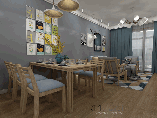 南京老房翻新--江南明珠120㎡北歐風(fēng)格01設(shè)計(jì)師：余瑋