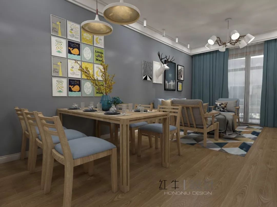 南京老房翻新--江南明珠120㎡北歐風(fēng)格14餐廳