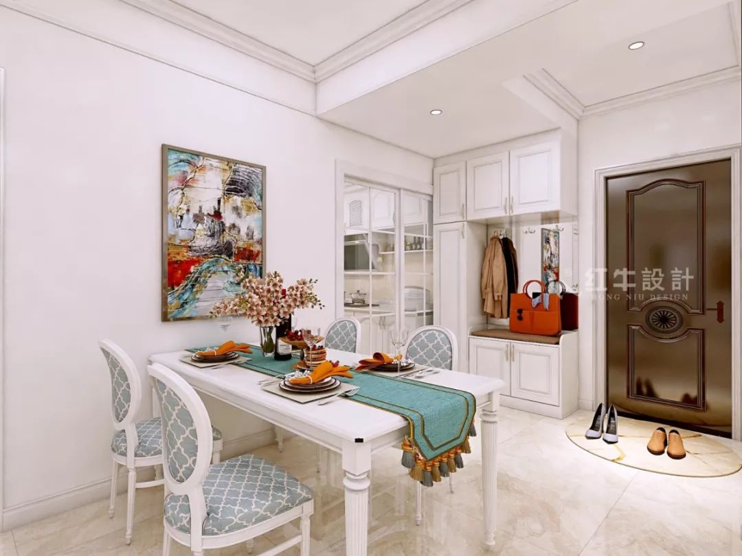 南京恒山花苑106㎡簡歐風(fēng)格--靜享優(yōu)雅生活08餐廳