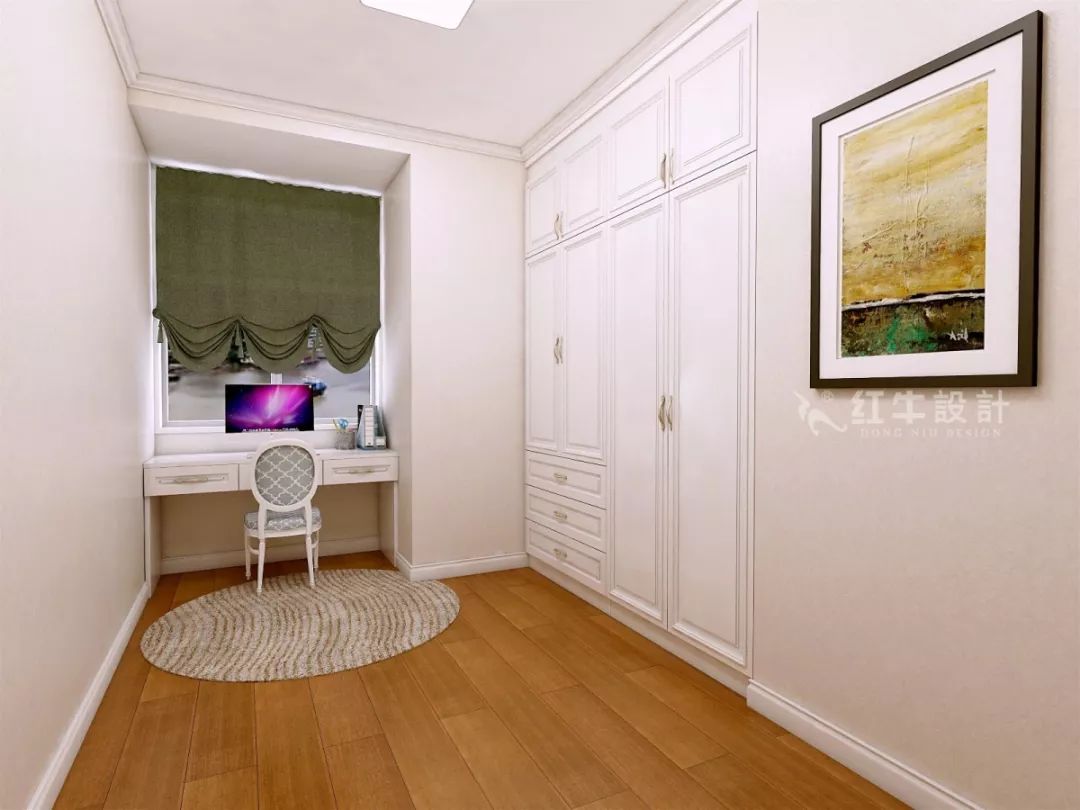 南京恒山花苑106㎡簡歐風(fēng)格--靜享優(yōu)雅生活12書房