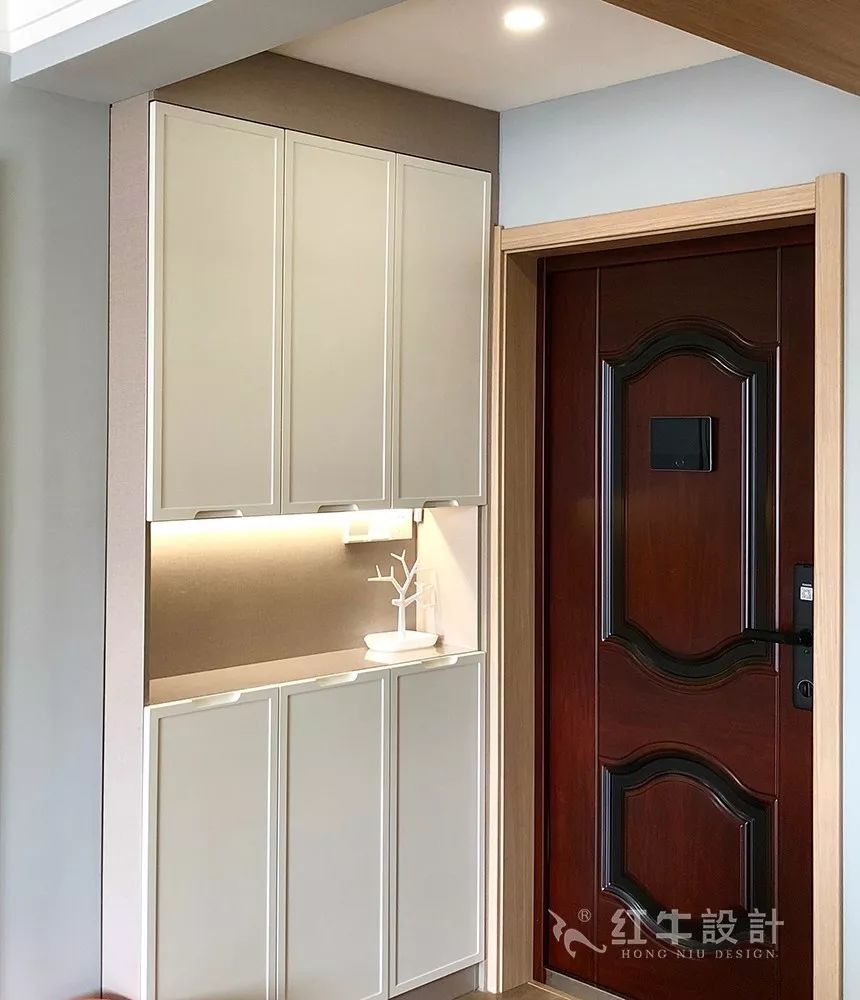 南京鳳悅北園90㎡北歐風(fēng)格--原木色與暖灰色構(gòu)造的家09玄關(guān)