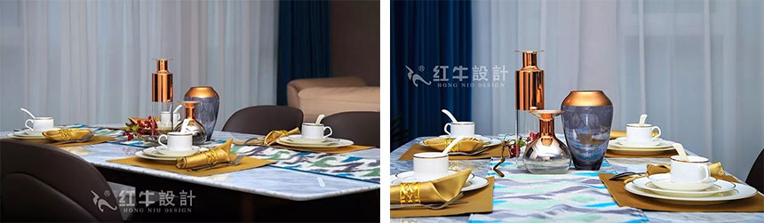 南京融僑觀(guān)邸120㎡現(xiàn)代簡(jiǎn)約--低調(diào)有質(zhì)感的家居美學(xué)05-06餐廳