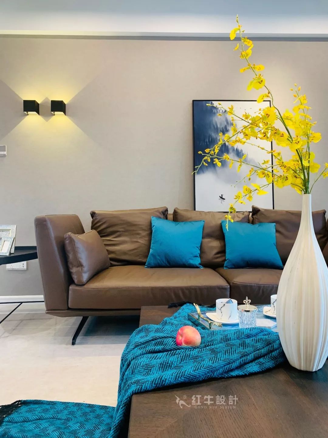 南京保利國際社區(qū)140㎡現(xiàn)代風(fēng)格--四室二廳大戶型，寬敞開闊又舒適！05客廳設(shè)計(jì)