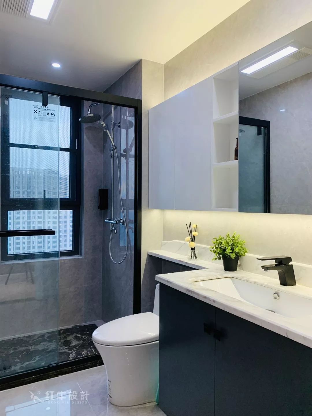 南京保利國際社區(qū)140㎡現(xiàn)代風(fēng)格--四室二廳大戶型，寬敞開闊又舒適！13衛(wèi)生間設(shè)計(jì)