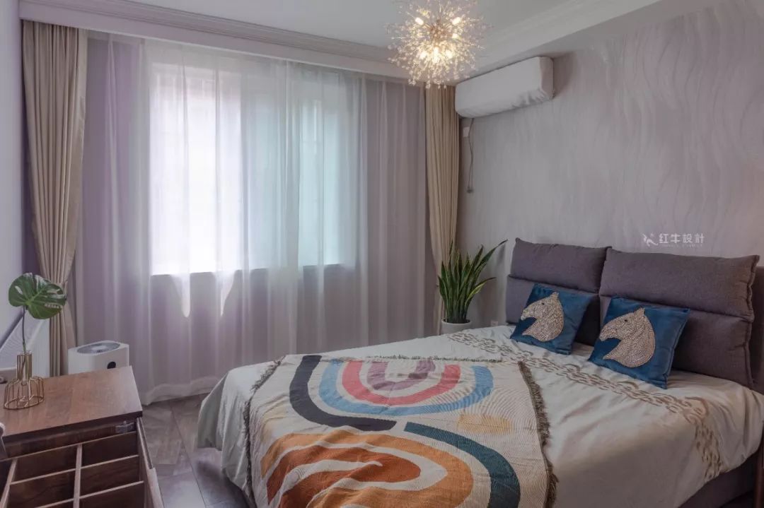 南京龍蟠花苑90㎡現(xiàn)代輕奢--老房升級改造，變身時尚精致家！14臥室改造