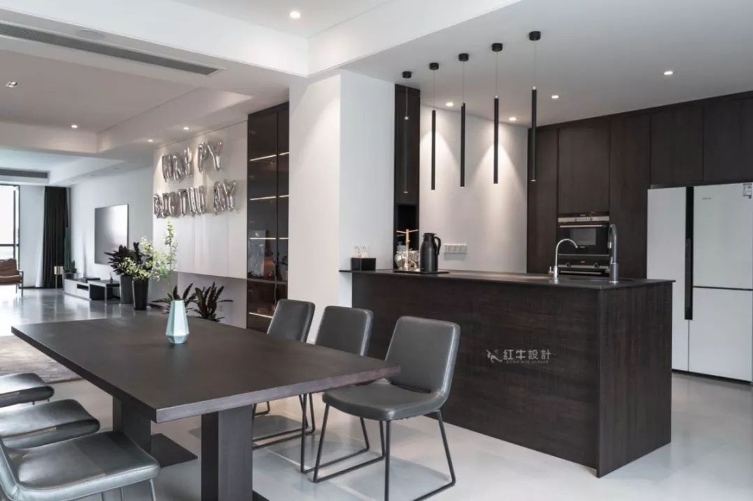 南京仙龍灣280㎡后現(xiàn)代風(fēng)格--對于現(xiàn)代主義的反叛06廚房設(shè)計(jì)