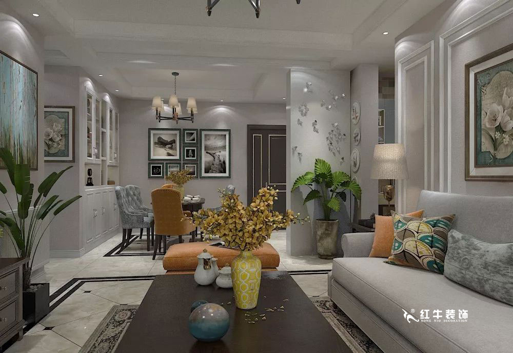 南京萬科光明城市115㎡簡美風格--適合三代人的家居環(huán)境03客廳設計+logo