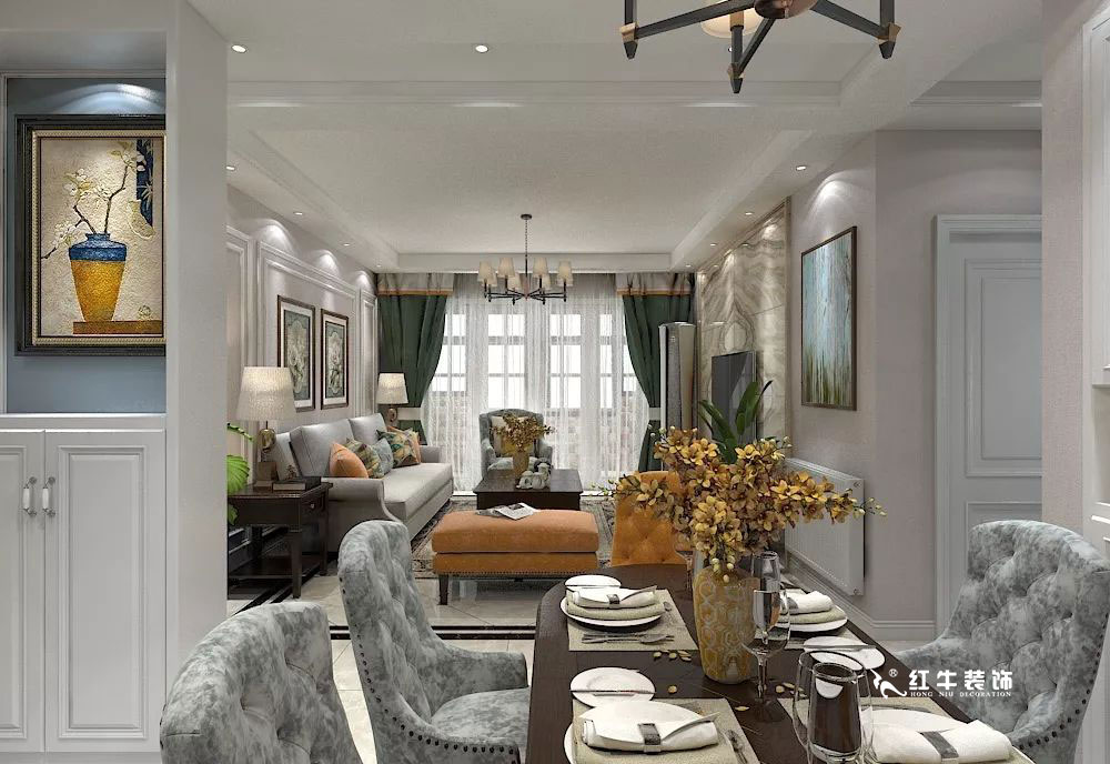 南京萬科光明城市115㎡簡美風格--適合三代人的家居環(huán)境05餐廳設計+logo