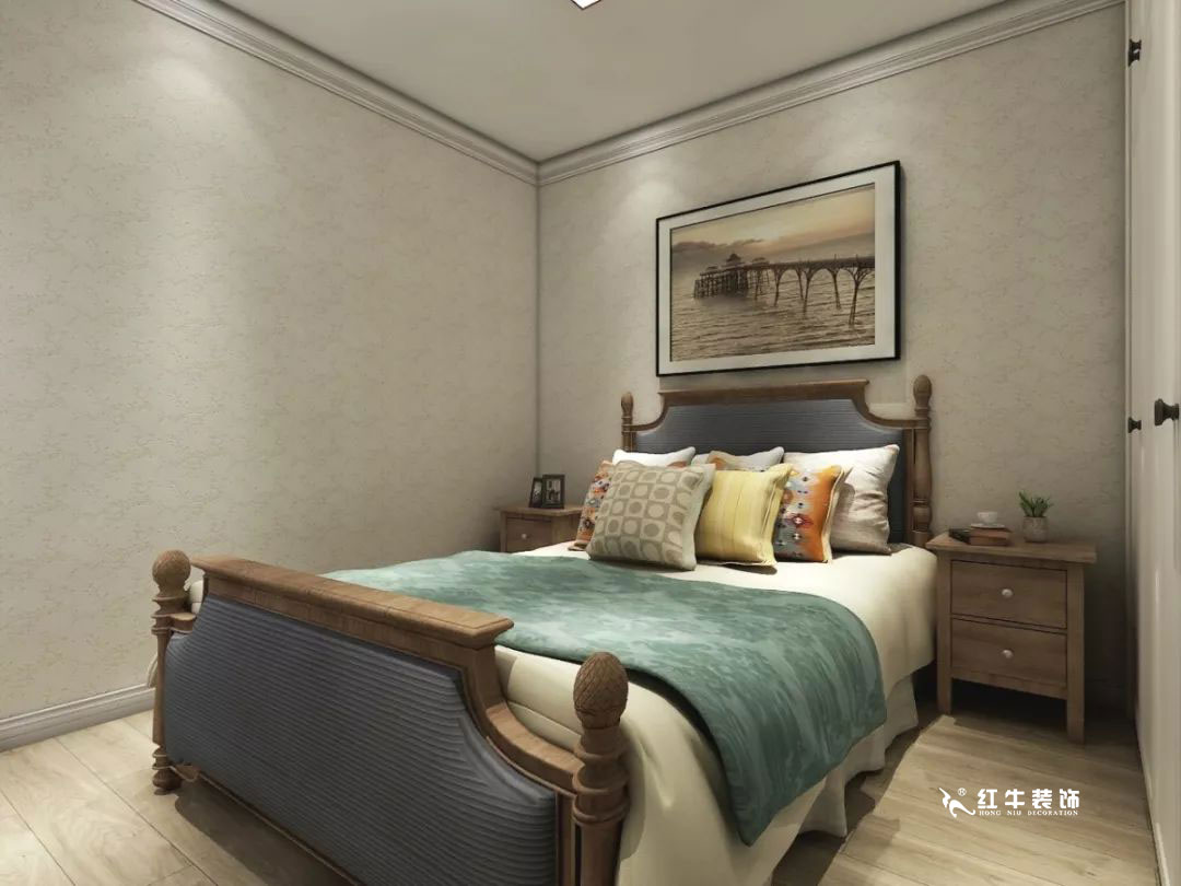 南京萬科光明城市115㎡簡美風格--適合三代人的家居環(huán)境11老人房設計+logo