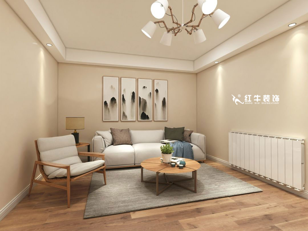 蔣琛_九條巷106㎡現(xiàn)代風(fēng)“養(yǎng)老房”裝修，給設(shè)計做減法！04客廳+logo