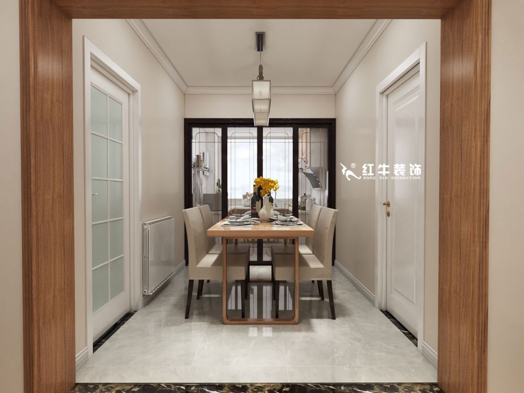 蔣琛_九條巷106㎡現(xiàn)代風(fēng)“養(yǎng)老房”裝修，給設(shè)計做減法！05餐廳+logo