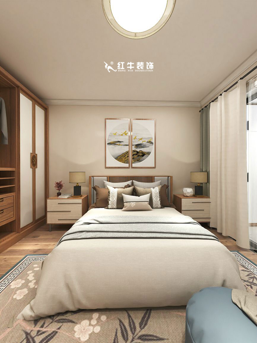 蔣琛_九條巷106㎡現(xiàn)代風(fēng)“養(yǎng)老房”裝修，給設(shè)計做減法！07主臥+logo