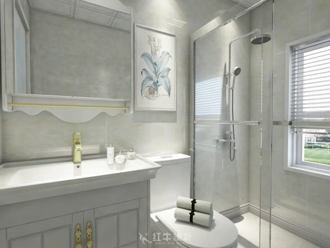 紅牛設(shè)計(jì)--大名城 · 紫金九號(hào)89㎡地中海風(fēng)格10效果圖欣賞_衛(wèi)生間