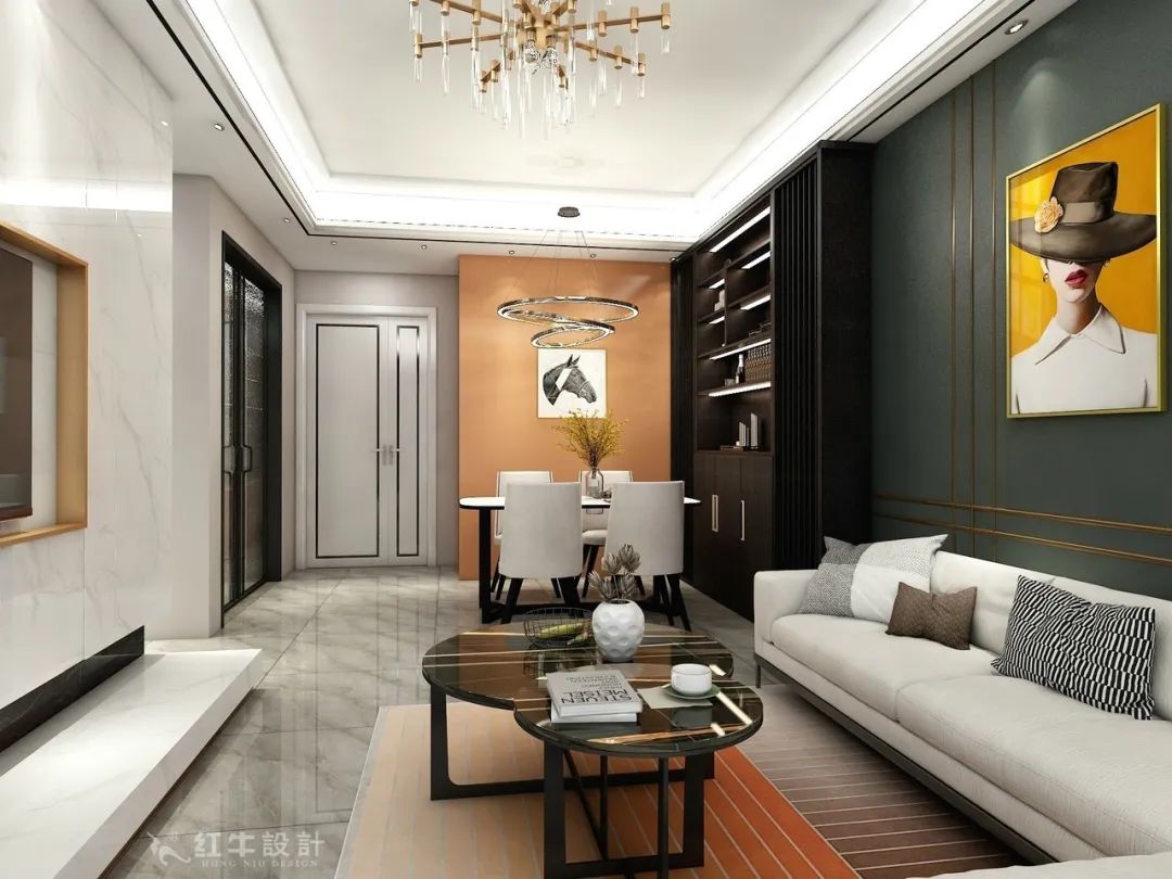 紅牛設(shè)計(jì)--創(chuàng)源龍樾103㎡現(xiàn)代風(fēng)格01客廳