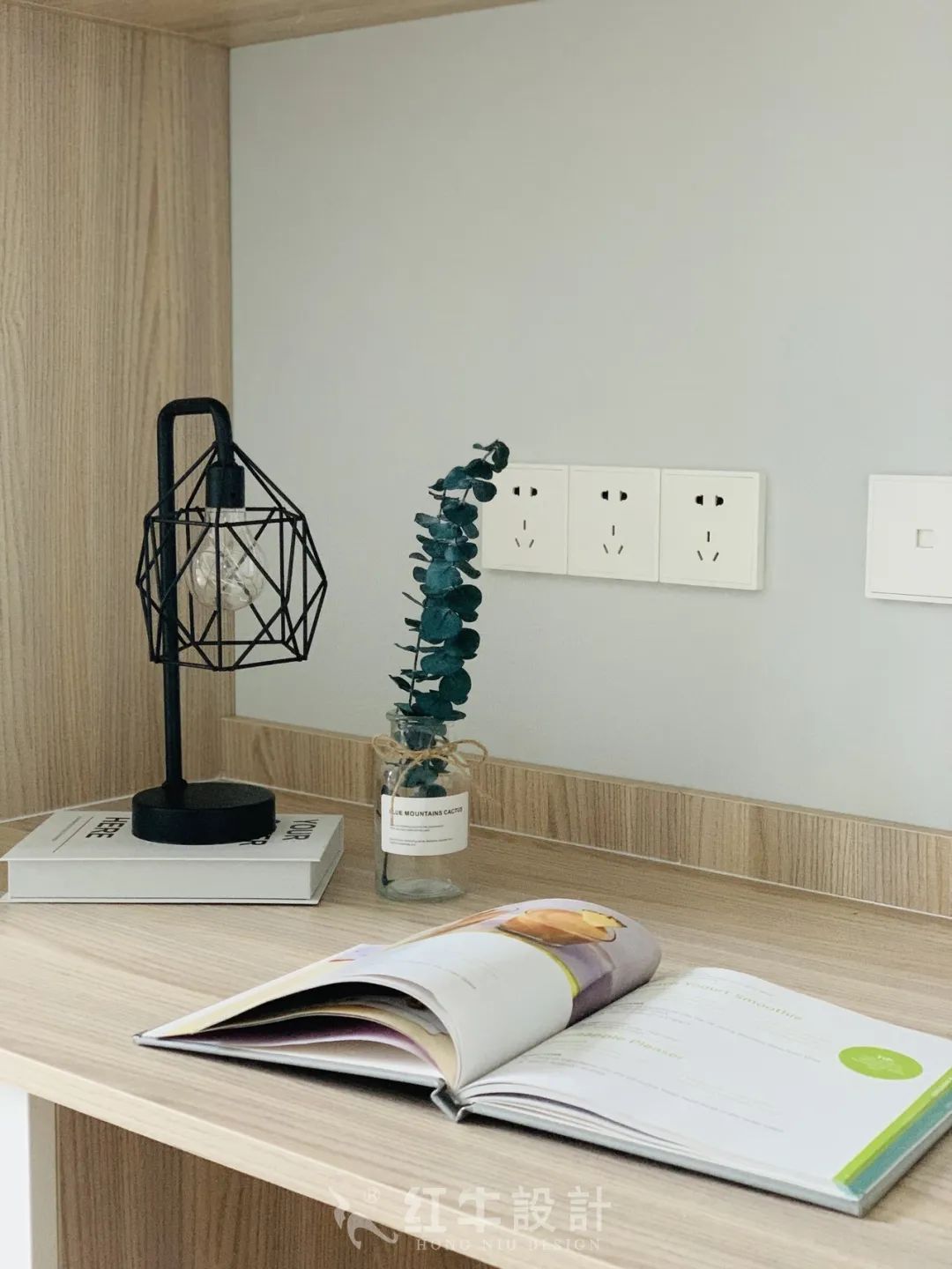 保利國(guó)際社區(qū)95㎡北歐風(fēng)格--記錄毛坯到美家的蛻變過(guò)程13實(shí)景效果_書房書桌