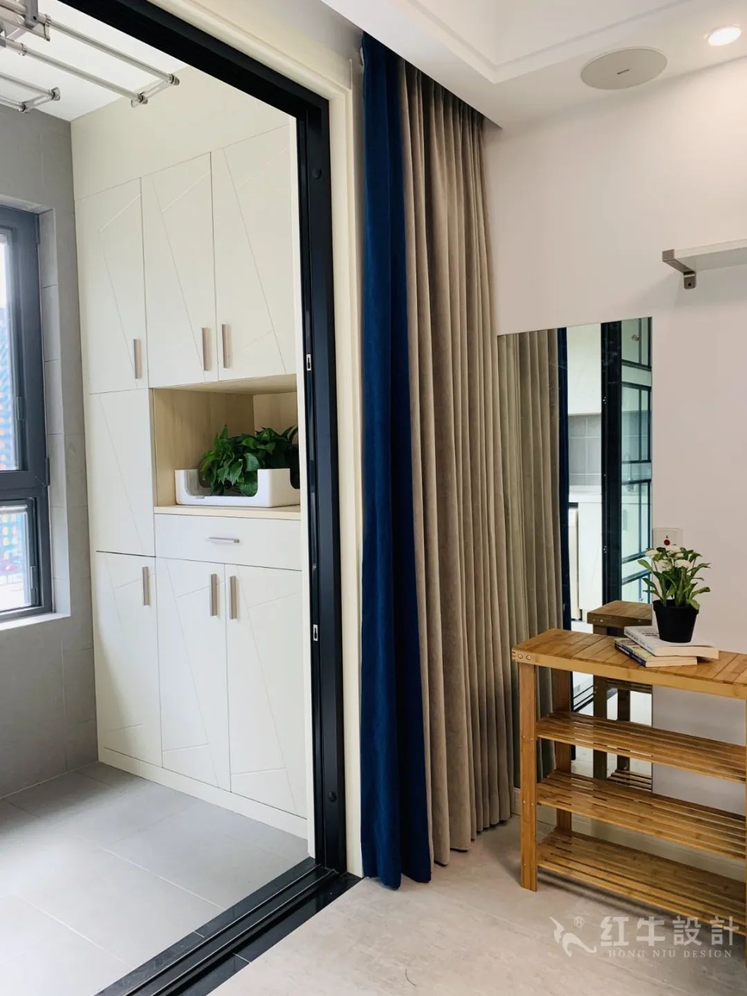 孟憲濤_保利國際社區(qū)115㎡現(xiàn)代北歐--簡潔明亮之家，一人獨居太愜意！08實景效果_陽臺