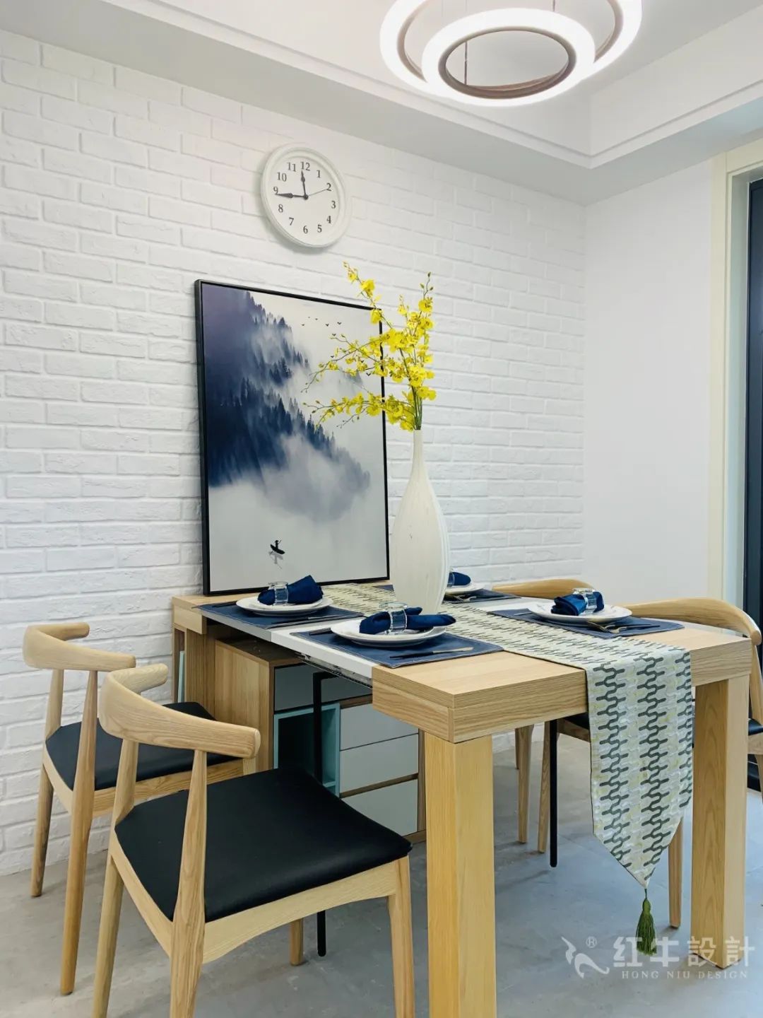 孟憲濤_保利國際社區(qū)115㎡現(xiàn)代北歐--簡潔明亮之家，一人獨居太愜意！11實景效果_餐廳