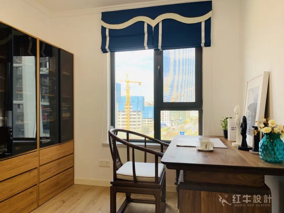 孟憲濤_保利國際社區(qū)115㎡現(xiàn)代北歐--簡潔明亮之家，一人獨居太愜意！17實景效果_書房