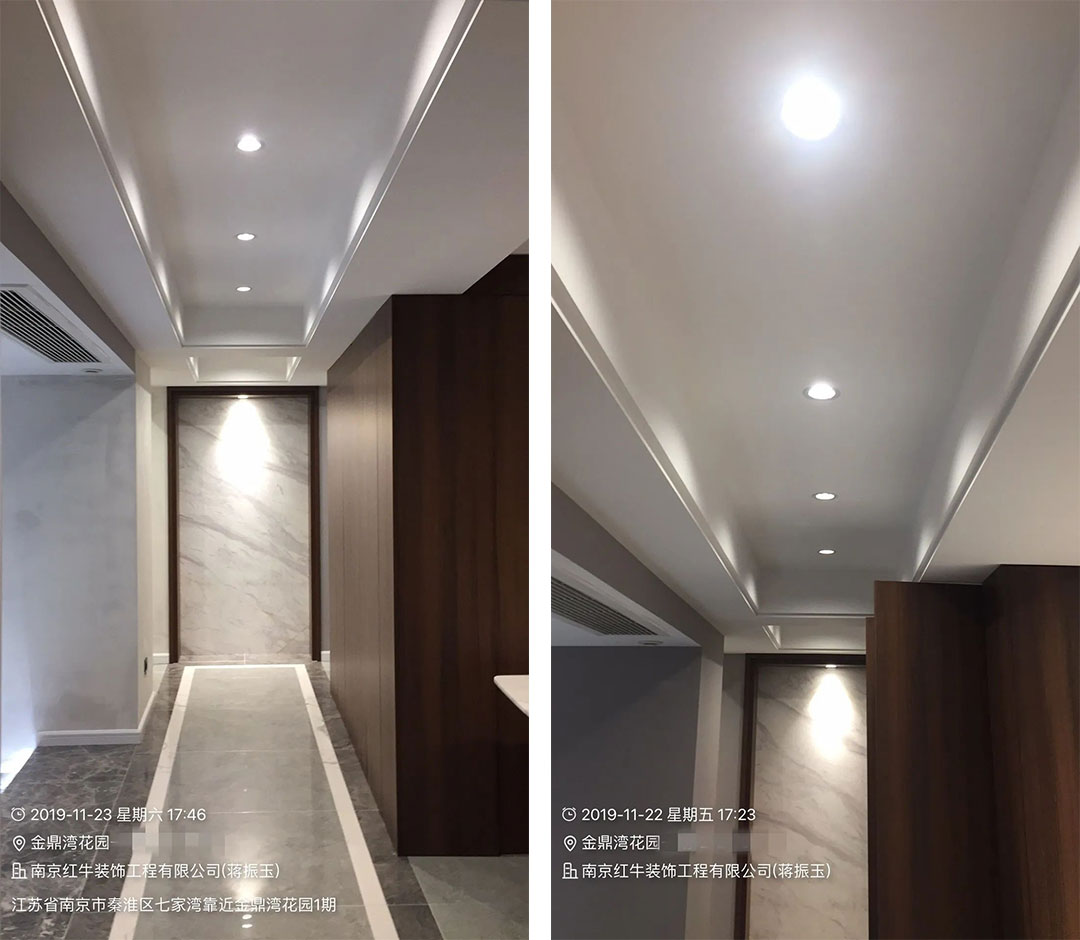 余瑋_金鼎灣花園135㎡輕奢風(fēng)格--老房升級(jí)改造，前后對(duì)比大變樣！15過道·改造后