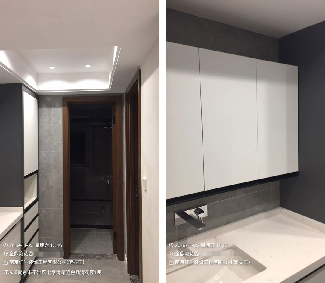 余瑋_金鼎灣花園135㎡輕奢風(fēng)格--老房升級(jí)改造，前后對(duì)比大變樣！16過道·改造后