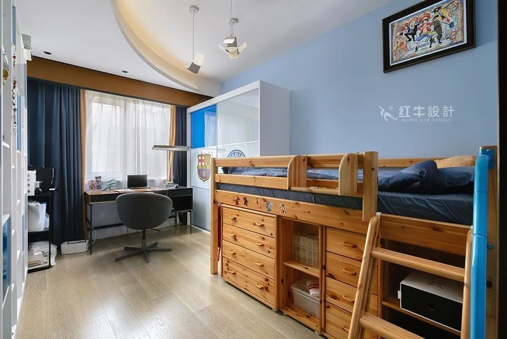 余瑋_金鼎灣花園135㎡輕奢風(fēng)格--老房升級(jí)改造，前后對(duì)比大變樣！20臥室欣賞