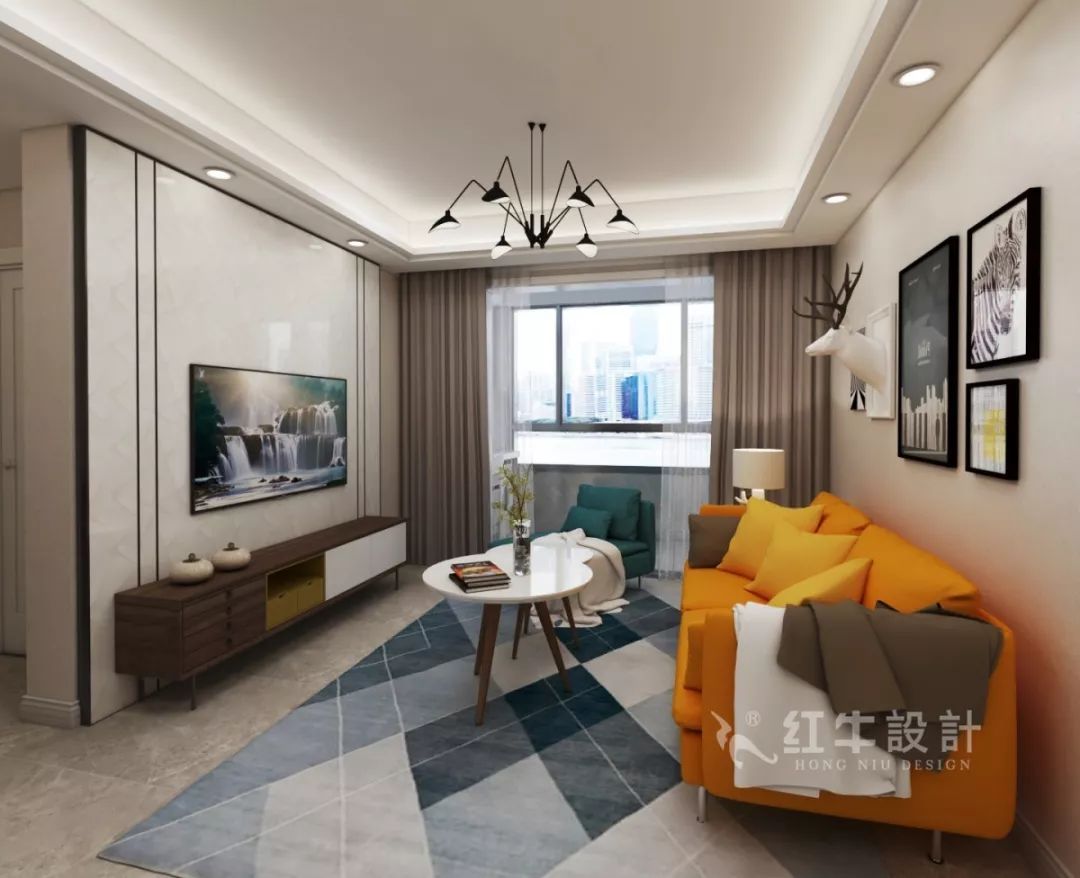 89㎡--保利國際社區(qū)戶型解析03效果圖欣賞_客廳