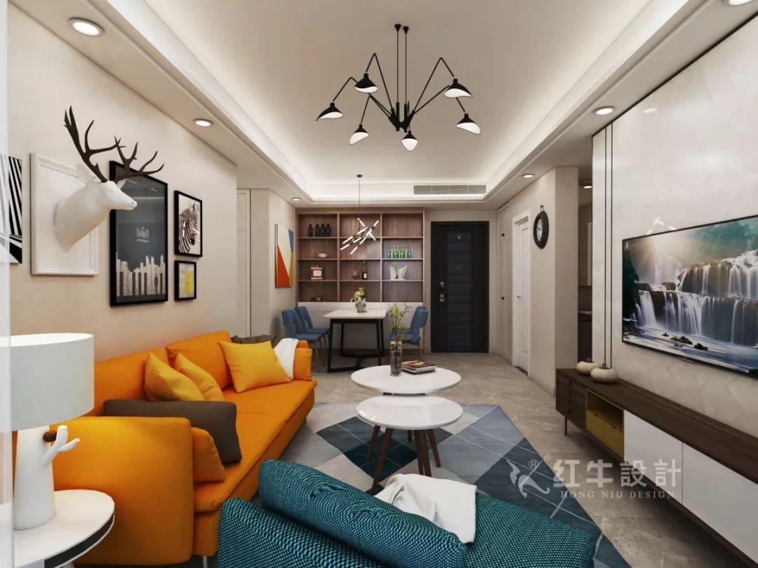 89㎡--保利國際社區(qū)戶型解析04效果圖欣賞_客餐廳