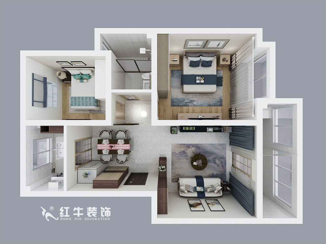 房亮_盛棠苑9-3-105-85㎡-中式風(fēng)格_鳥(niǎo)瞰圖+logo