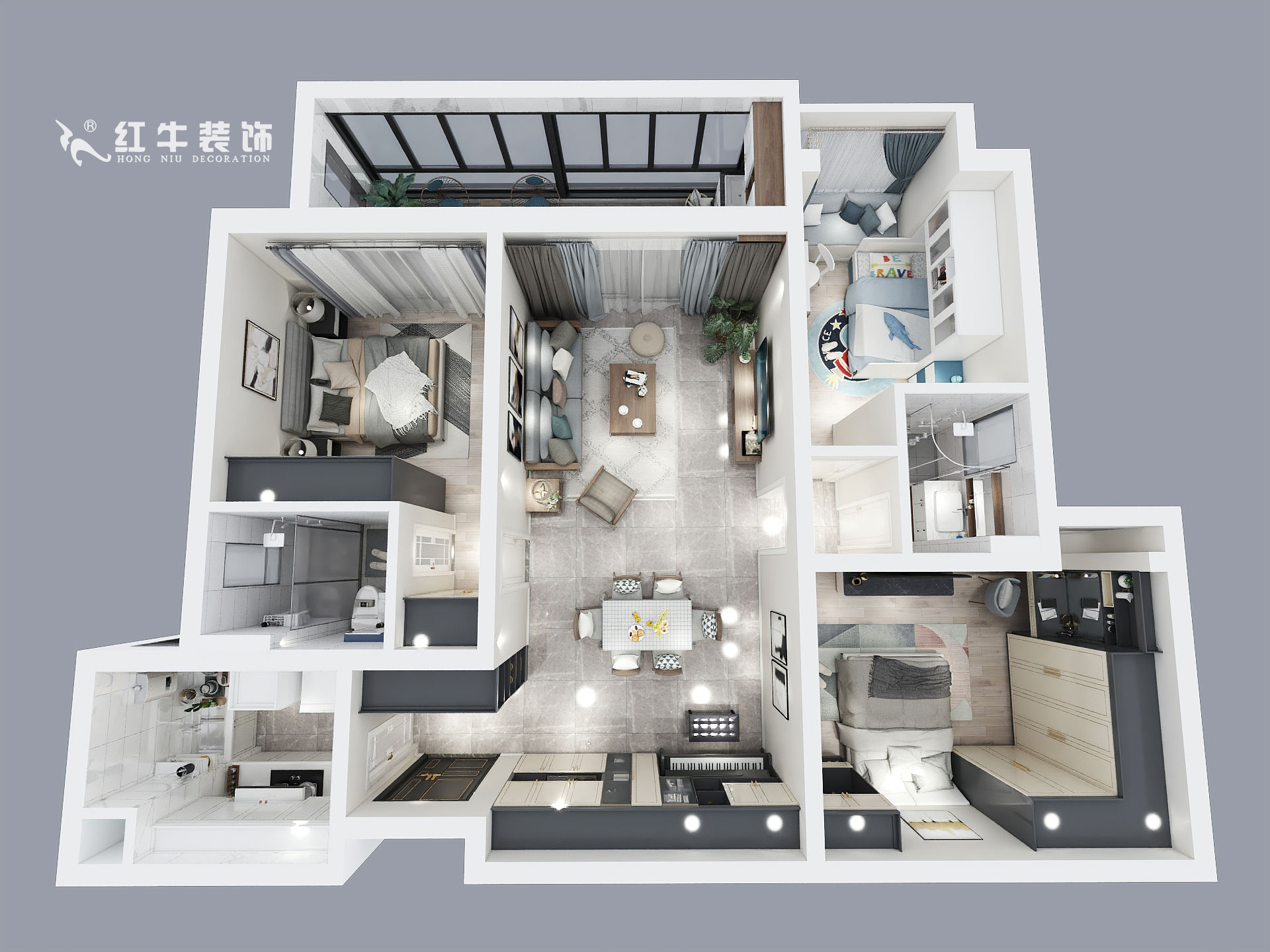 陶陽(yáng)_深業(yè)攬江府1-2-405-130㎡-輕奢風(fēng)格_鳥(niǎo)瞰圖