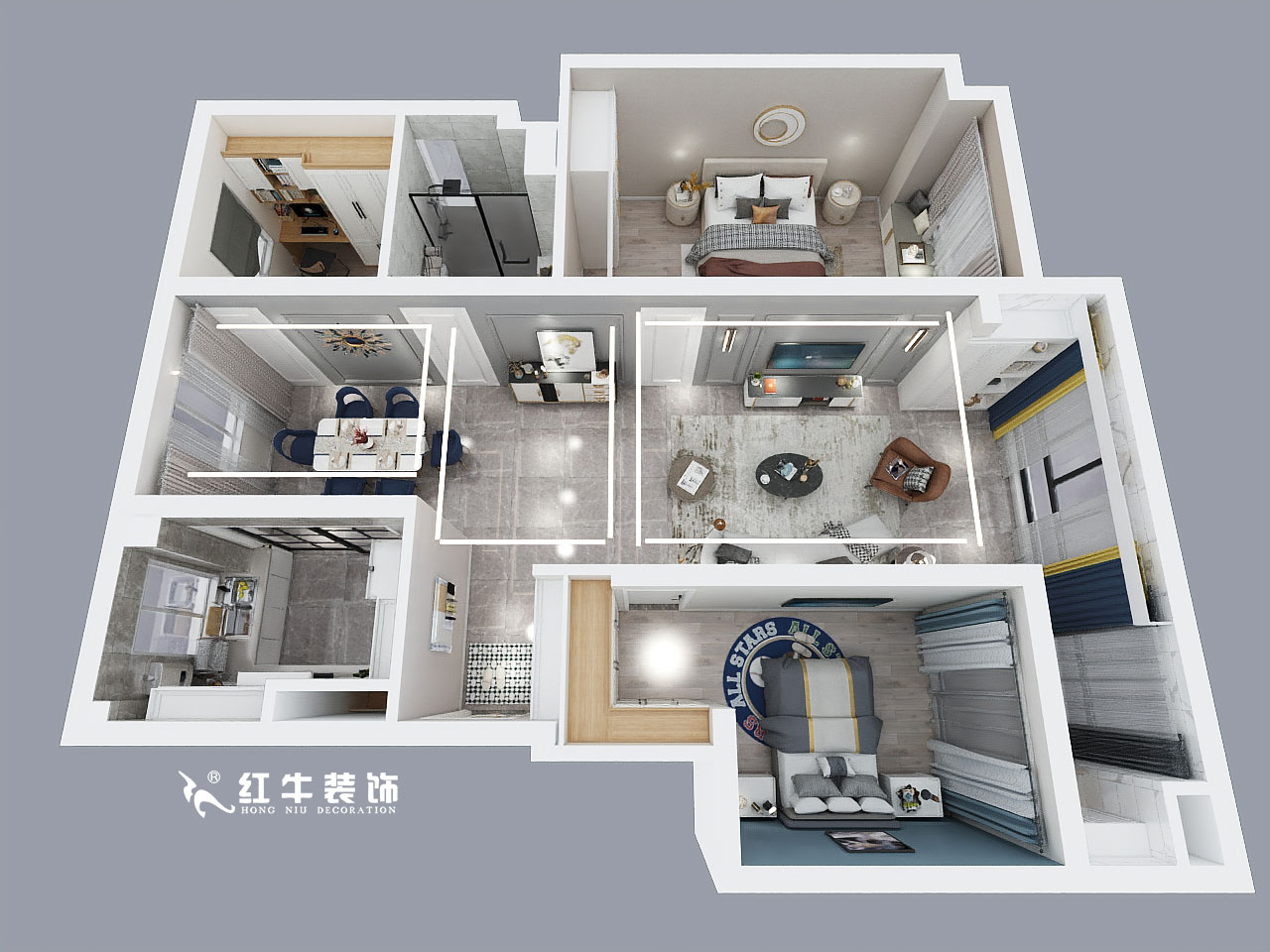 顧娟_金地都會意境118㎡現(xiàn)代風(fēng)格--弧形沙發(fā)設(shè)計，獨特有創(chuàng)意！02鳥瞰圖