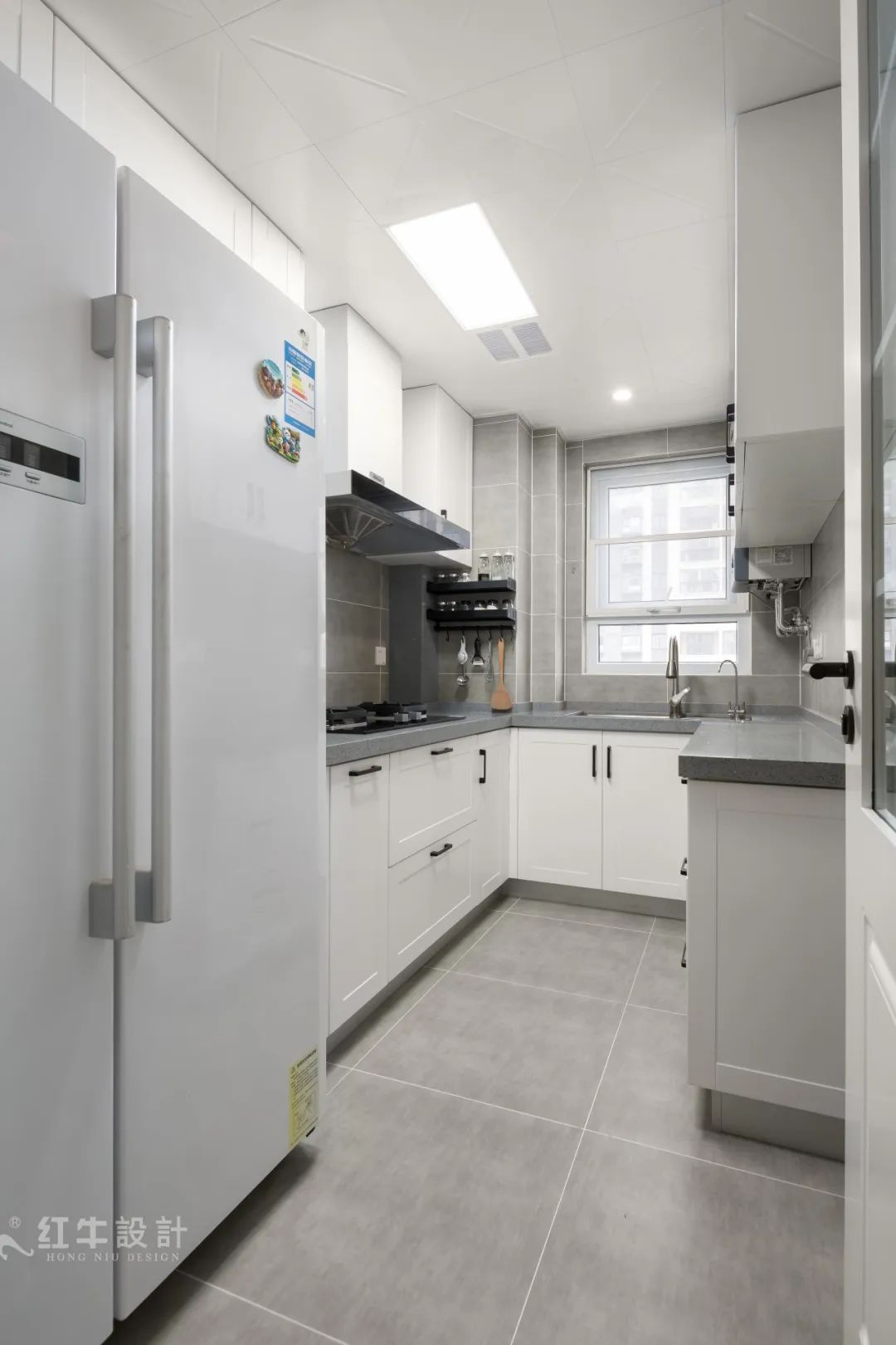 85后夫婦的美式輕奢家，起名“海藍(lán)之謎”！10廚房