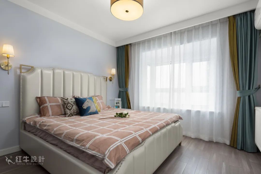 85后夫婦的美式輕奢家，起名“海藍(lán)之謎”！11臥室