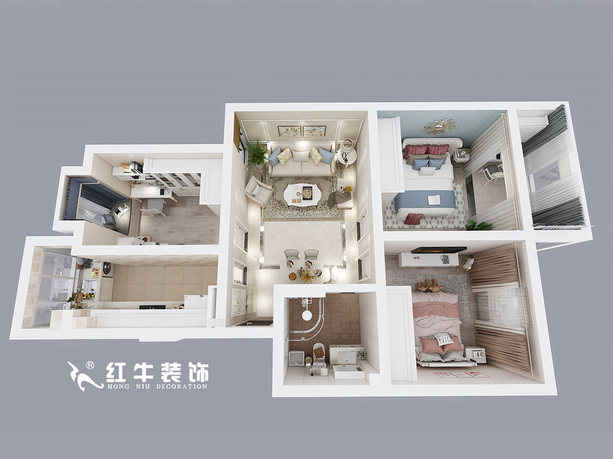 仇美蓉_龍福山莊12-3-405-84㎡-簡美風格00鳥瞰圖