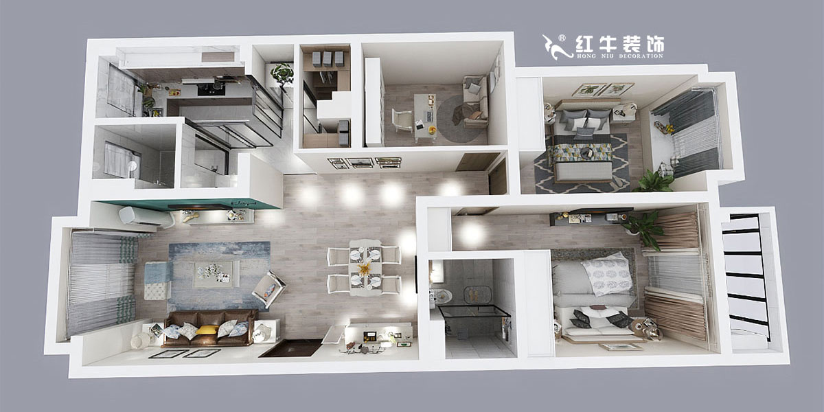 蔣琛_儒林雅居6-5-201-125㎡-混搭風(fēng)格00鳥瞰圖